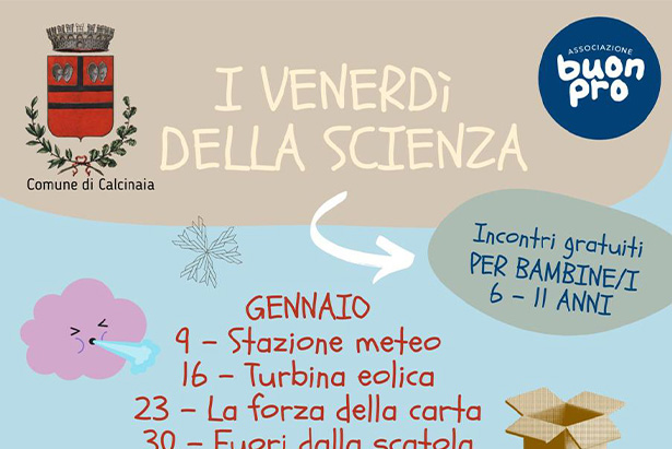 venerdì della scienza gennaio 2026