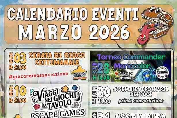 giochi in circolo marzo