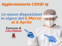 Nuove misure per contrastare la diffusione del virus in vigore fino al 6 Aprile