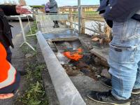 Proseguono i lavori per risolvere il guasto occorso all'acquedotto sul Ponte di via Giovanni XXIII