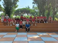 La scacchiera gigante a Calcinaia grazie ai ragazzi del progetto "Ci sto? Affare Fatica!"