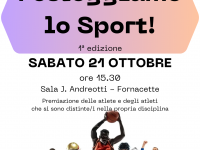 Sabato 21 Ottobre "Festeggiamo lo Sport!" con le atlete e gli atleti del territorio